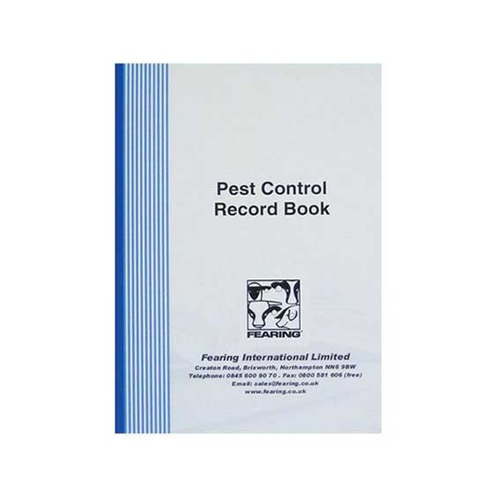 Pest Control Record Book